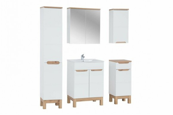 Design Miwwelen Wäschbecken Buedzëmmer Bad Set Garnitur Schaf Badmiwwelsets 5 Deeler.