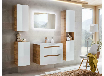 Design Buedzëmmer Miwwelen Bad Garnitur Schaf Wäschbecken Dekoratioun Beliichtung
