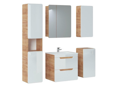 Design Buedzëmmer Miwwel Bad 5tlg. Set Garnitur Schaf Dekor Wäschbecken
