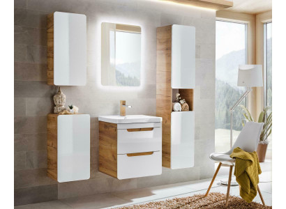 Design Buedzëmmer Miwwelen 5-deele Set Garnitur Schaf Wäschbecken
