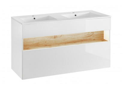 Duebel Wäschestell Wäschbeckenënnerschaf mat Wäschestell Becken