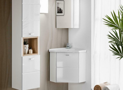 3-Stéck Buedzëmmer Miwwelen Dekor Set Lavabo Waschbësch Spullsteen