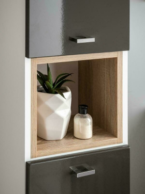 3-stéck Buedzëmmer Miwwel Set Lavabo Waschbecken