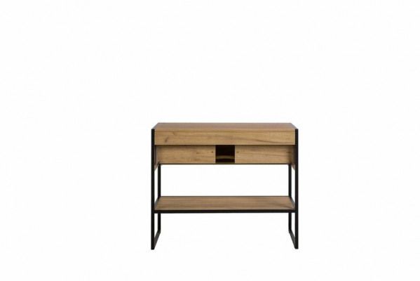 Buedzëmmer Miwwel Set 90cm Wäschbecken Loft Ënnerschaf Wäschdësch Schublade