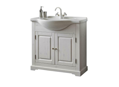 Landhaus Waschtësch Luxus Qualitéit Waschbecken Becken mat Ënnerschaf 85x35x81
