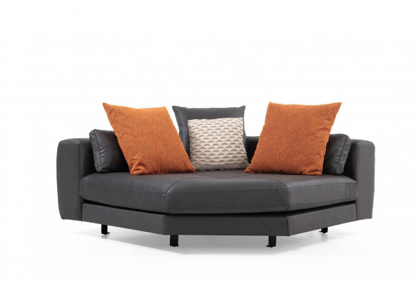 Eckcouch Eckgarnitur L-Form Polstersofa Stoffsofa Grau Sofa Dësch Canapé