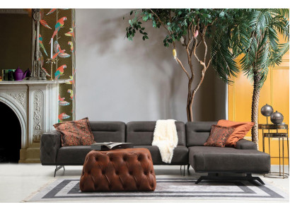 Canapé Ecksofa L Form Gro Sofa Polstersofa Ottomann Stoffsofa Stoff