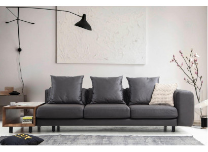 Polstersofa Dräisëtzer Couch Stoffsofa Sofa Sëtzer Stoff Gro Tisch