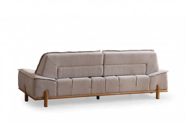 Drësëtzerekauz Stoffsofa Sofa-Sëtzer Polstersofa Stoff Modern Gro