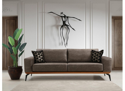 Canapé dräi Platzen, Stoffssofa, Polstersofa, Grom, Sofa Modern, Stoff 3 Platzen