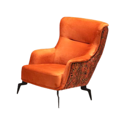 Couchgarnitur Véiersëtzer Dräisëtzer Fauteuil Orange Canapé 3tlg Stoffsopha