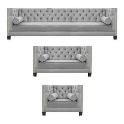Sofagarnitur Designer Sofas Couch Wunnzëmmer Luxus 4+2+1 Canapé-Garnitur