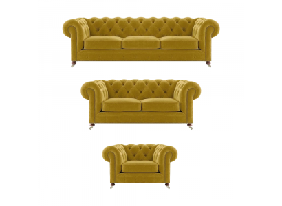 Designer 2x Sofas Wunnzëmmer Still Chesterfield Luxus Set Chesterfield