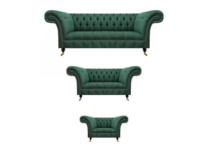 Wunnzëmmer Set 3tlg Sofagarnitur Luxus Sofas Nei Polstermöbel Textil