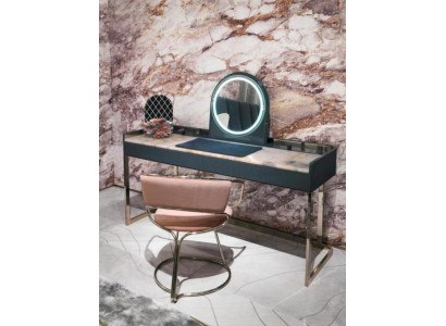 Schlofkummer Miwwelen Schminktisch Designer Schminkstull Luxus Holzmiwwelen