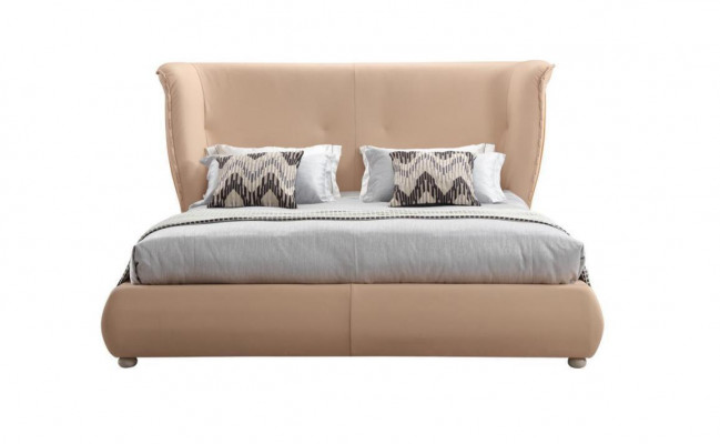 Beige Bett Schlofkummer Better Duebelbetter Holz Miwwelen Liederbetter