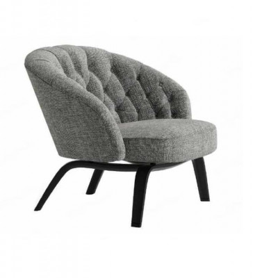 Stilvoll Polsterung aus Massivholz mat Nähten an Charcoal Chesterfield