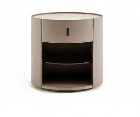 Beige Designer Nuetsdësch Luxus Nuetekonsol Schlofzëmmer Miwwelen Stil