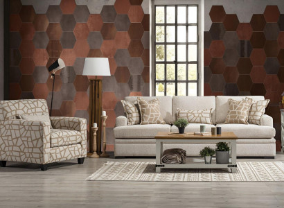 Wunnzëmmer Miwwelen Sofagarnitur 2tlg Dräisëtzer Sofa Modern Fotell Design