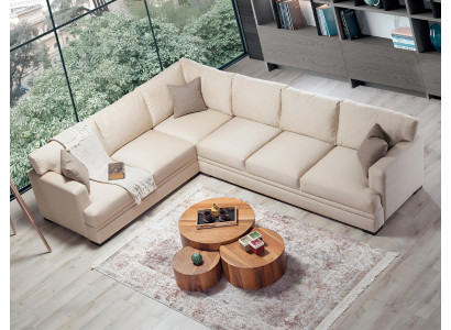 Eckcouch Wunnzëmmer Design Miwwelen Luxus Sofa L-Form Modern Ariichtung