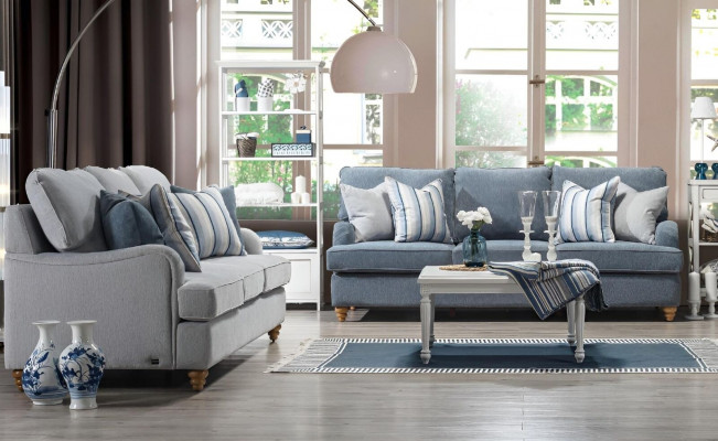 Sofa Dräisëtzer 2x Wunnzëmmer Luxus Miwwelen Modern Design Ariichtung