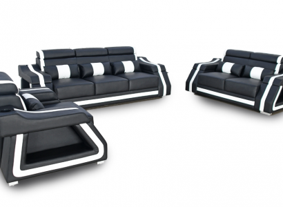 Sëtzgrupp 3+2+1 Sofa Set Design Couch Polster Canapee Couch Modern Set Garnitur