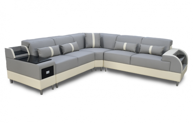 Ecksofa L-Form Sofa Canapé Design Polster Modern Eckgarnitur Gro.