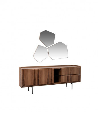 Moderne Iesszëmmer Luxus Garnitur Iessdësch 2x Still Sideboard Kommmodéier.