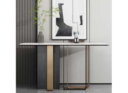 Designer Holz Konsolendësch Dësch Konsol Modern Wunnzëmmer Konsol