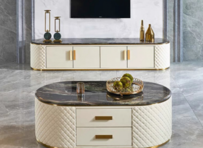 Sofa Dësch Wunnzëmmer Design Miwwelen Dësch Luxus Bäitest Dësch Holz Modern