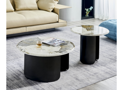 Salontafel Luxus Marmor Wunnzëmmer Design Kaffisdësch Miwwelen Nei