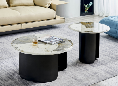 Salontafel Luxus Marmor Wunnzëmmer Design Kaffisdësch Miwwelen Nei