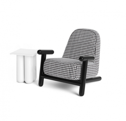 Sessel Design Sofa 1 Sëtzer Relax Textil Lounge Luxus Polster Club Nei