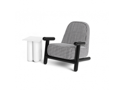Sessel Design Sofa 1 Sëtzer Relax Textil Lounge Luxus Polster Club Nei