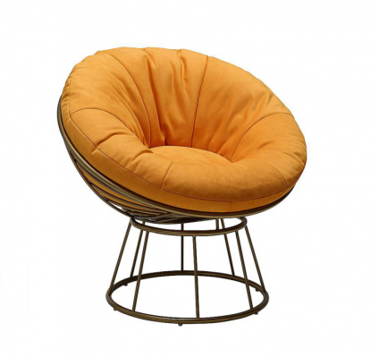 Club Lounge Designer Still Polster 1 Sëtzer Relax Einsëtzer Orange