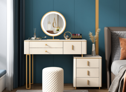 Design Luxusdësch Konsolendëscher Holzdesign Modern Schminkdësch
