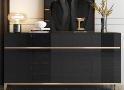 Sideboard Luxus Kommode Regal Holz Zentralschränk Wohnzëmmer Modern Designer