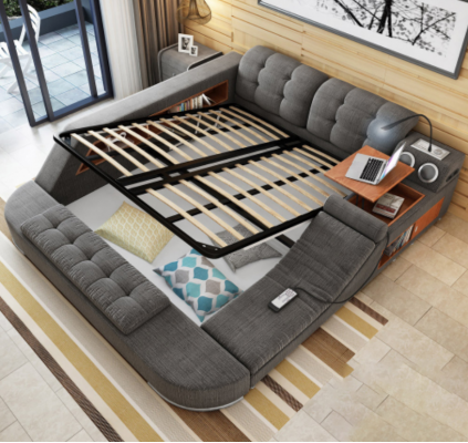 Design Bett Këssen Better Hotel Massage Funktioun Multifunktioun Regal