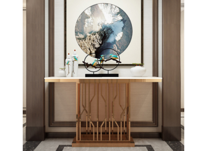 Designer Luxus Konsolendësch Konsolen Edelstol Design Gold Modern Nei