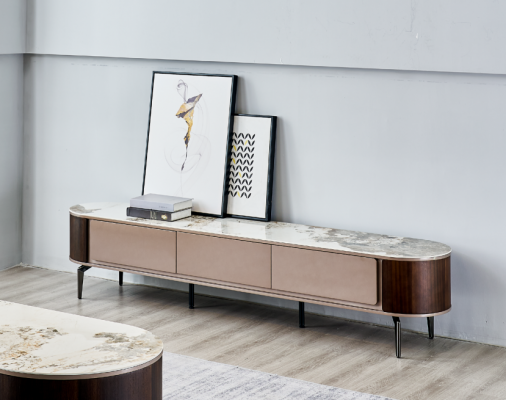 Säitebord TV Schaf Lowboard Holz Modern Stand Wunnzëmmer RTV Nei