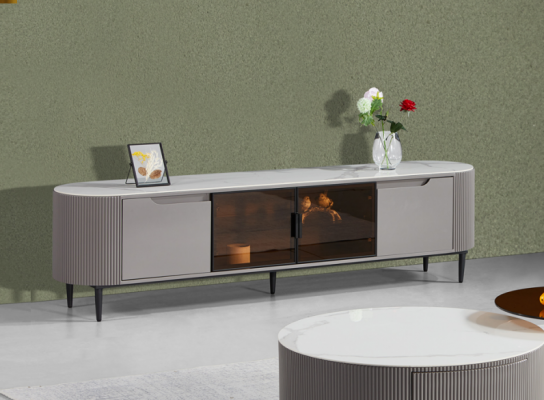 RTV Lowboard TV Ständer Sideboard Holz Gro Luxus Wunnzëmmer Design