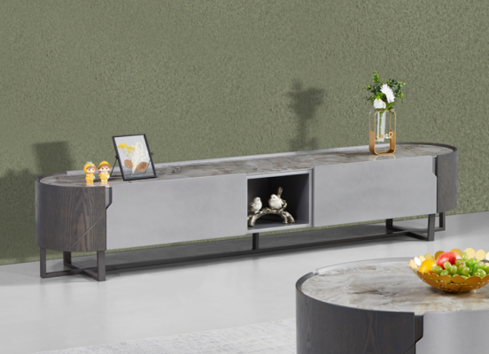 Niddreguelt RTV-Schräin Wunnzëmmer Regal Luxus Designer Kommode Anrichte