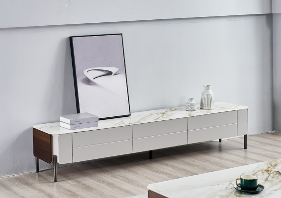 rtv Lowboard Fernsehsockel Sideboard Holz Modern Wäiss Wunnzëmmer Nei