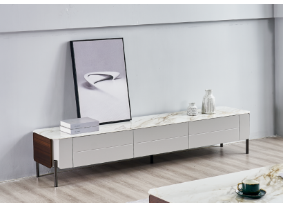 rtv Lowboard Fernsehsockel Sideboard Holz Modern Wäiss Wunnzëmmer Nei