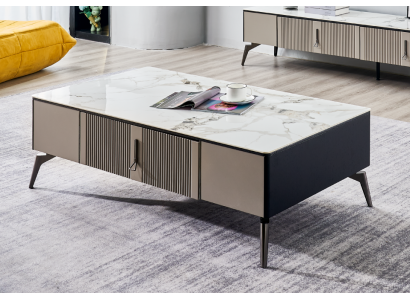 Couchtisch Wunnzëmmer Design Miwwelen Dësch Luxus Säitendësch Holz Modern