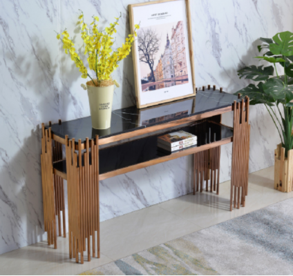 Wunnzëmmer Konsolendësch Sideboard Konsol Kommode Anrichte Mauer Dësch