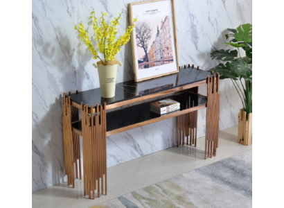 Wunnzëmmer Konsolendësch Sideboard Konsol Kommode Anrichte Mauer Dësch