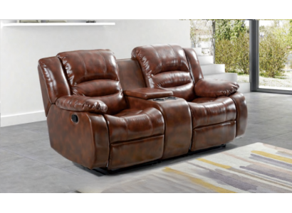Canapé 2 Sëtzer Design Canapéë Polster Couchen Relax Braun Wunnzëmmer
