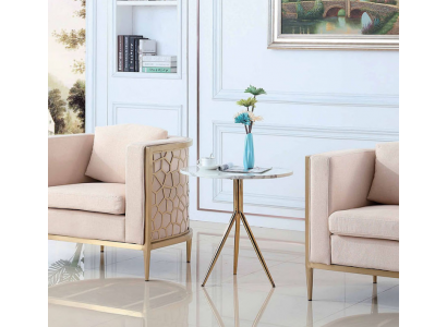 Ronne Kaffisdësch Couchdësch Niewendësch Designer Dësch Wunnzëmmer