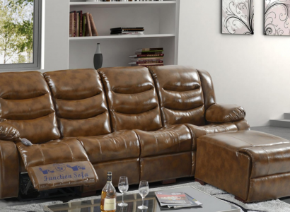 Design Sofa 4-Sëtzer Wunnzëmmer Miwwelen Luxus Sofa Pouff Luxus Miwwelen
